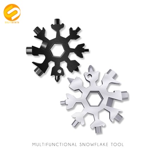 18 in 1 Snowflake Multi Tool Steel Shape Cross Bicycle Car Motor Household Accessories