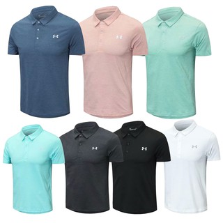 【M-2XL】Under Armour UA Golf Polo shirt Sports Tops Short sleeve Atas kasual Baju polo Peluh bernafas Breathable Quick dry Lengan pendek