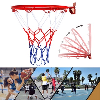 32cm Wall Mounted Basketball Hoop Netting Metal Rim Hanging Basket Hanging Wall Basketball Rims