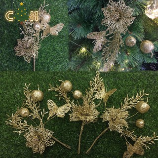 CH (1pcs) Christmas decor apple Flower arrangement