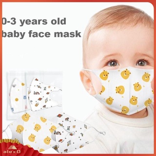 3D baby face mask disposable with adjusting buckle design fits better to the face for newborn and toddler