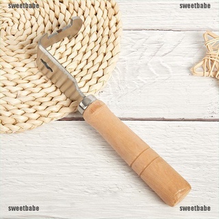 （sweetbabe）Stainless Steel Bee Hive Cleaner Honey Shovel Uncapping Scraper Frame Cleaning