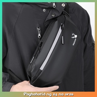 Men's Messenger Bag Outdoor Sports Waterproof Waist Bag Lightweight Chest Bag