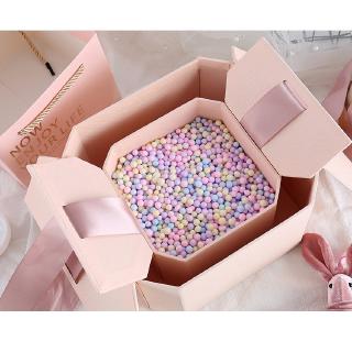 Octagonal Gift Box Paper Bags for Gifts Wedding Flower Box Candy Box Gift Packing Supplies Birthday Party Decorations (9)