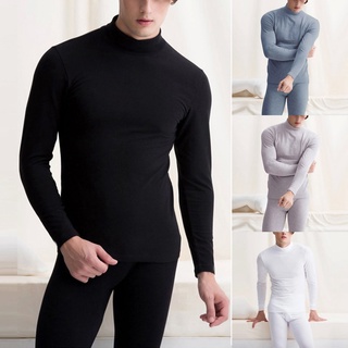 ☍☈New thermal underwear mens long johns men Autumn winter shirt+pants sets warm thick plus velvet si (4)