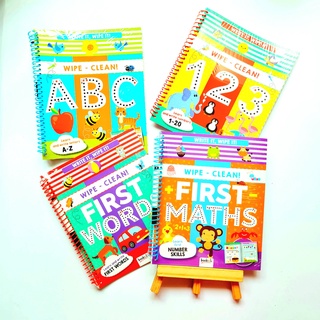 Write It, Wipe It! Wipe - Clean Books ABC/ FIRST WORDS/ 123/FIRST MATH