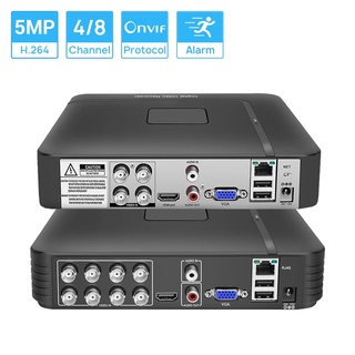 【Ready Stock】☈Hamrol 5MP-N AHD/N DVR 4Channel 8Channel CCTV AHD NVR 5in1 Video Recorder For Camera I