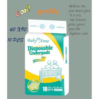10pc adult disposable pads Adult Urinary Disposable Bed pee Underpads 60x90 cm