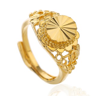 Crown Jewelry 24k Gold-Plated Korean Ring GR37