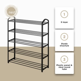 NEST DESIGN LAB 4 Layer Shoe Rack 63x20x62cm Amazing Gift Idea for Any Occasion (6)
