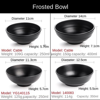 Melamine tableware black soup bowl imitation porcelain bowl seasoning bowl dip bowl (7)