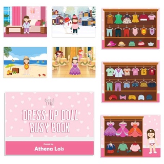 baby books✻BUSY BOOK FOR KIDS (DRESS UP DOLL BOOK) / LAMINATED ACTIV