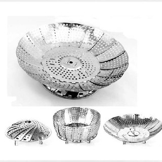 Stainless Steel Steamer Retractable Folding steaming Bowl (8)