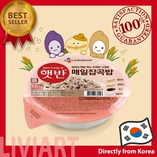 [CJ] Hatban Haetban Korean Cooked Mixed Grain Rice 210g (3pks, 8pks, 12pks) Gz4u