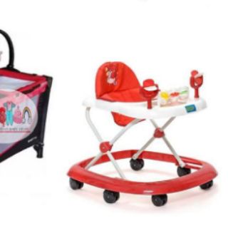 Baby Crib Stroller and Walker Bundle (3)