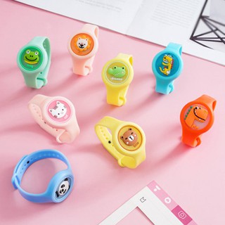 【Kiss】Mosquito Repellent Silicone Bracelet Watch Design For Kid lamp Children Flash Anti-Mosquito Watch Summer Plant Anti-Mosquito Bite