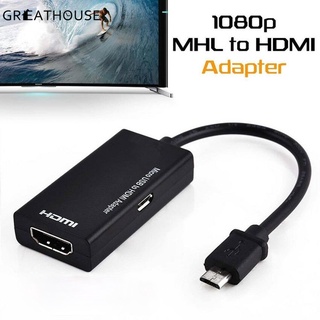 [ Android Phones Universal Mhl Micro Usb To Hdmi Cable 1080 P Hd Tv Adapter ]