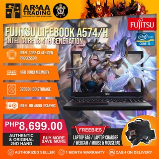 Laptop Fujitsu Lifebook A574/H Intel Core i3 4000M 2.40Ghz 4gb DDR3 320GB HDD HDMI 4th Generation