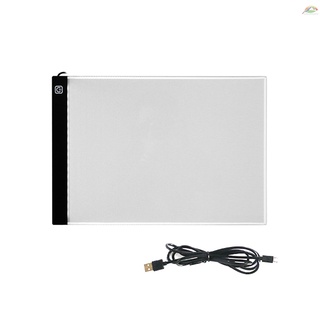 Ultra-thin A4 LED Light Box Writing Painting Tracing Board Copy Pad Panel Drawing Tablet Sketch Boards Art Artcraft Stencil with 3 Level Adjustable Brightness