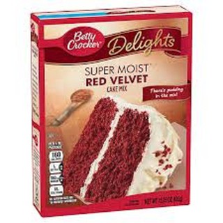 Betty Crocker Delights Super Moist Red Velvet Cake Mix 432g.