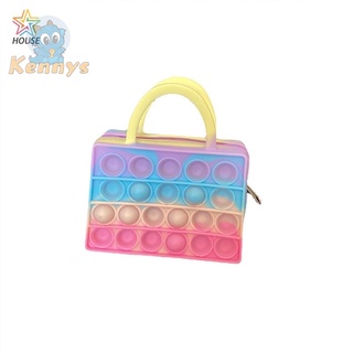 BRAINPOPS LASTMOUSE LOST Pop It Popit Handbag Push Bubble Fun Fidget Toys Stress Reliever Handle Bags (5)