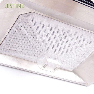 JESTINE Anti-oil Kitchen Supplies Cooking Oil Filter Film Suction Oil Paper Pollution Filter Mesh 12Pcs/Set Grease Filter Range Hood Clean Non-woven Fabric Filter Paper/Multicolor