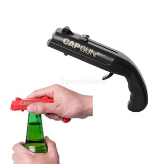 Cap Beer Bottle Opener Flying Cap Launcher Bar Tool Beer Opener Black