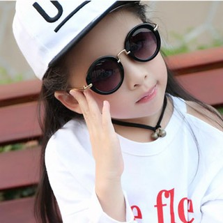 Baby Boys Girls Kids Sunglasses Vintage Round Sun Glasses (5)