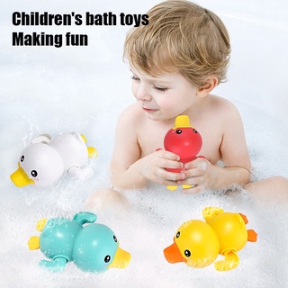 【Ready Stock】☑Infant Baby Bathing Clockwork Toys Creative Swimming Baby Bath Playing