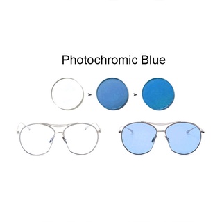Grade Lens Index 1.56 Astigmatism Prescription Phototochromic Pink/Blue/Purple Transition Nearsighted Eyewear Lens Myopic Graded Glasses (8)