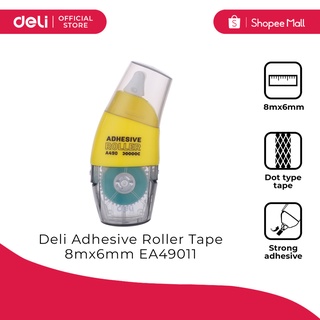 Deli Stick Up- Adhesive Roller Tape 8mx6mm EA49011 [7526A49011] (1)