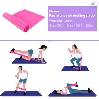 [COD] 5pcs Yoga Equipment Set Include Yoga Ball Yoga Blocks Stretching Strap Resistance Loop Band (6)