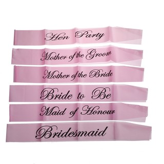 WEIJIAO 1Pc Pink Bachelorette Party Sashes Bride to Be Sash Maid Honor Bridesmaid Decor (1)
