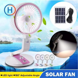 HEKKAW Folding Fan with Led Light JH-2018 rechargeable fan