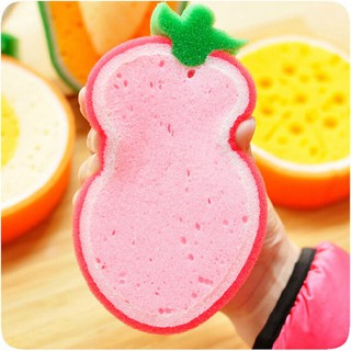 Dish sponge 3D fruit strong Clean cloth cotton washing dishes scouring pad Eraser household Kitchen Tool Cleaning Supplies (3)