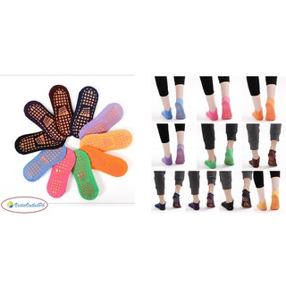 Cotton Yoga Socks Non-slip Skid Grips Pilates Fitness Ballet Exercise Floor Socks