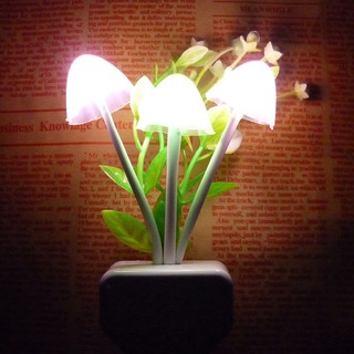 Creative Dream Wall Lamp Mushroom LED Night Light Inductive Plug in Electric Lamp