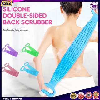Original Magic Silicone Brushes Bath Towels Rubbing Back Mud Peeling Body Massage Shower Extended