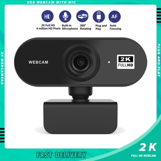 FULL HD 2K/1080P Webcam Computer USB Work for PC Web Camera Live Broadcast Video Webcams Streaming