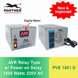 Panther PVE 1501 D AVR Relay Type, 1500 Watts Output 220V AC with 3-5 minutes Power on Delay