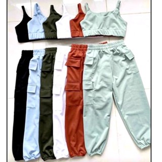 Cargo Terno Pants (3 Pockets jeans+top) (4)
