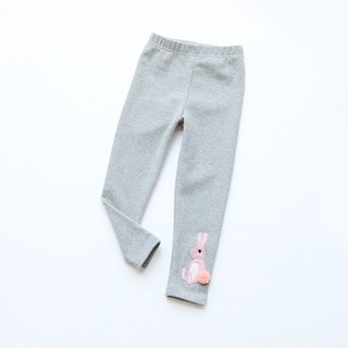 Baby Girls Soft Velvet Leggings Thick Warm Pants Trousers (6)