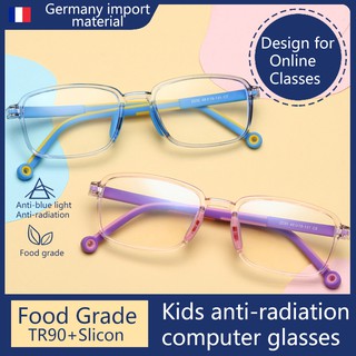 Kids Eye Glasses Anti Blue Ray Children Safety Flexible Glasses Girl Boy Replaceable Lenses
