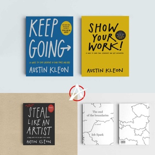 Ang Austin Kleon Book Series Collection (Keep Going, Show Your Work, Steal Like And Artist)