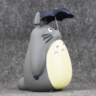 20cm Anime Miyazaki Hayao Totoro Piggy Bank My Neighbor Totoro Figure Toy With Umbrella Gift for Chi