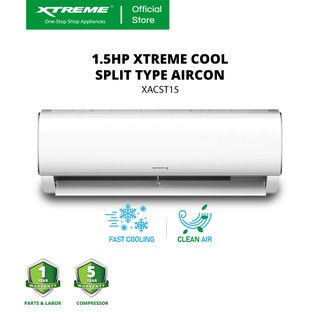 XTREME COOL 1.5HP Non-inverter 2-way Draining System Split Type Air Conditioner (White) [XACST15]