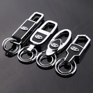 Metal Car Logo Key Chain Key Ring for Hyundai Key Holder (3)