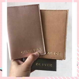 【Available】 CHRISTMAS PROMO!!! Leather Passport Holder + 7-letter Name