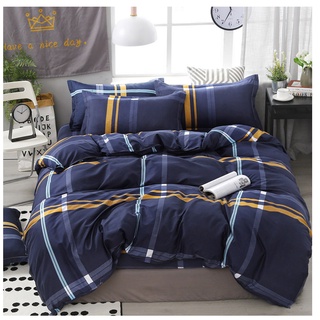 [COD] 4 in 1 Bedding Set Single/ Queen/ King Size Pillowcase Bedsheet Duvet Cover Comforter Cover