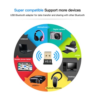 USB Bluetooth 5.0 Adapter Transmitter Bluetooth Receiver Audio Bluetooth Dongle Wireless USB Adapter (2)